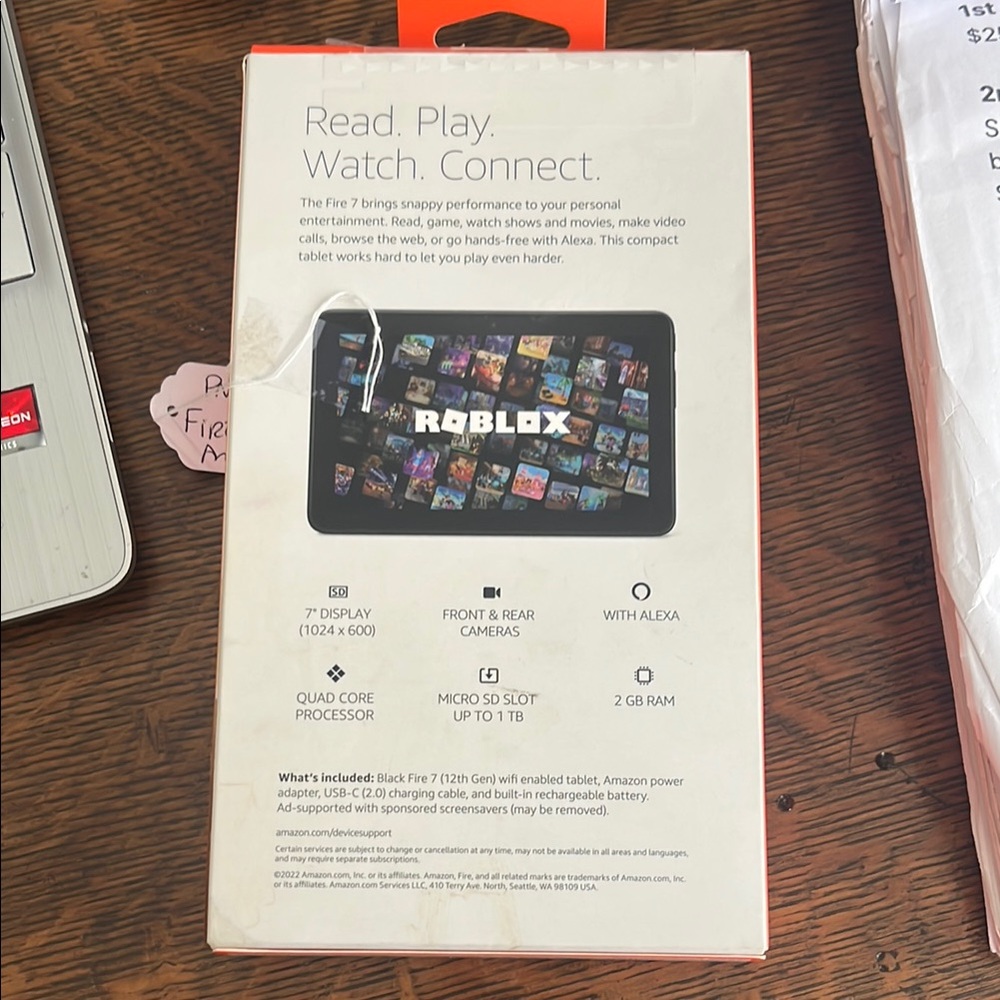 Amazon Black Fire Tablet with Protective Accessories - Picture 2 of 5